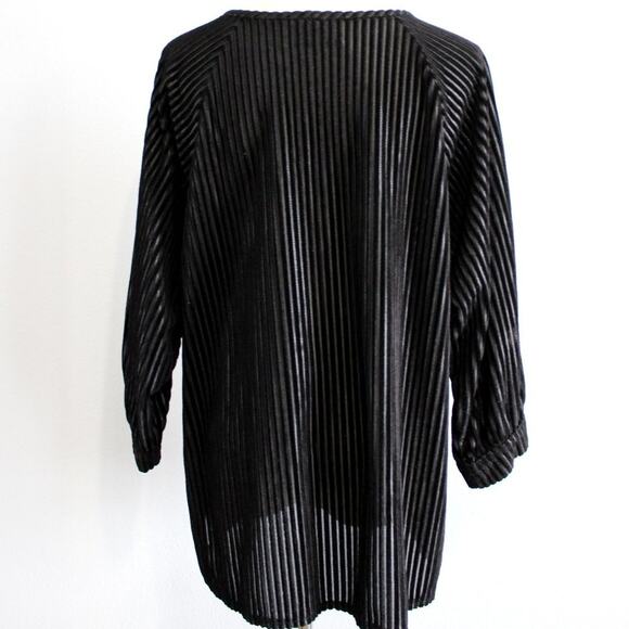 Top Notch Vintage 90s Velour Semi-Sheer Top Size Large - Picture 5 of 5